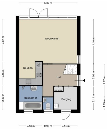 Floorplan - De Vennen 84, 9541 LC Vlagtwedde